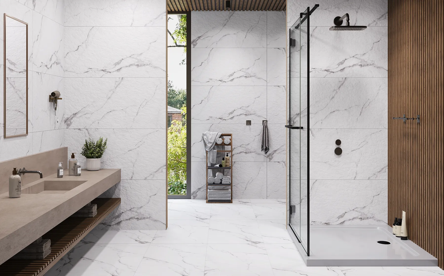 Bathroom Porcelain Wall and Floor Tiles