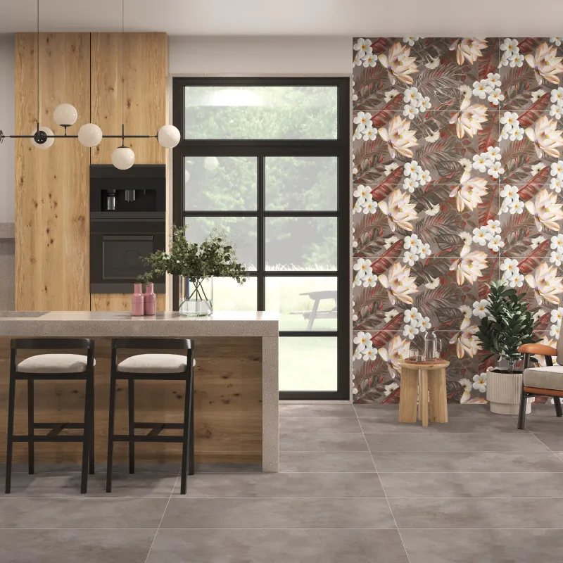 Aria Choco Decore Tile Surface Detail Thumbnail 2