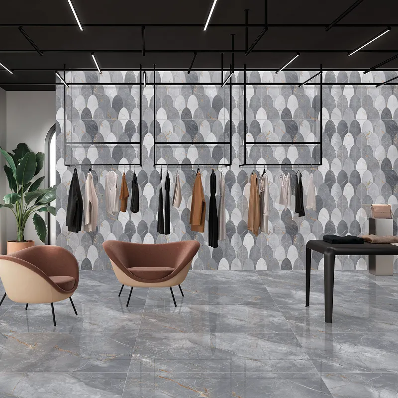 Narinia Grey Decore Tile Surface Detail Thumbnail 2